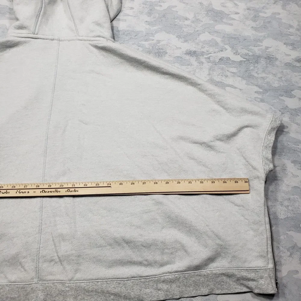 Lululemon Light Gray Zip-Up Hoodie Size 6